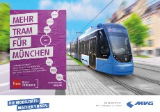 Info-Broschüre Tram-Westtangente in Laim
